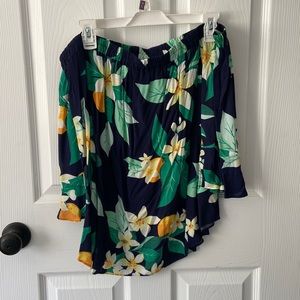 Old Navy floral off the shoulder top